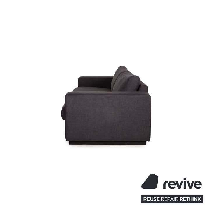 Bolia Sepia Stoff Sofa Garnitur Grau 2xDreisitzer Hocker