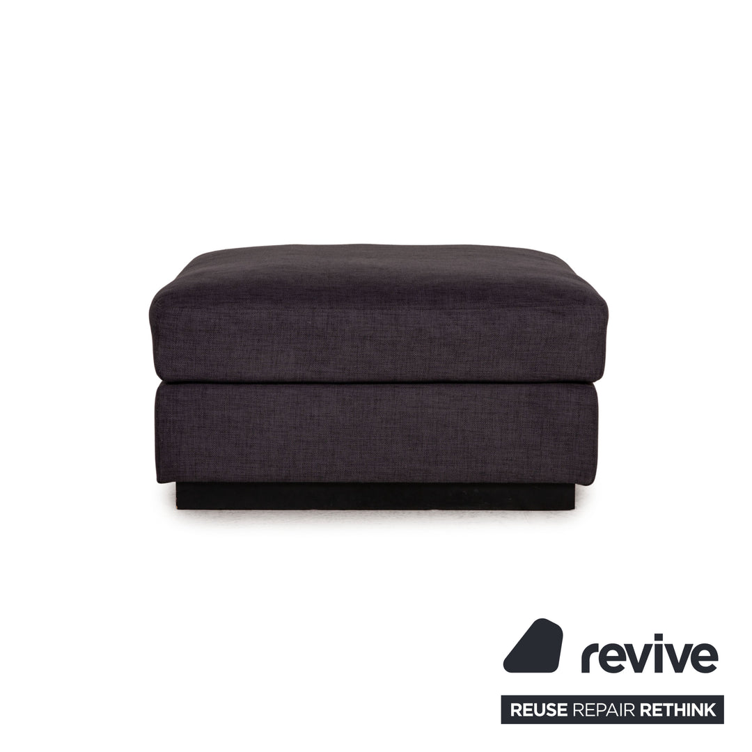 Bolia Sepia Stoff Sofa Garnitur Grau 2xDreisitzer Hocker