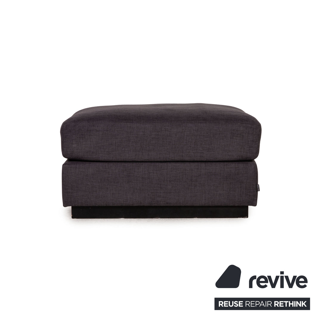 Bolia Sepia Stoff Sofa Garnitur Grau 2xDreisitzer Hocker