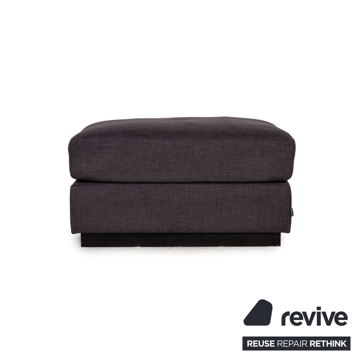 Bolia Sepia Stoff Sofa Garnitur Grau 2xDreisitzer Hocker