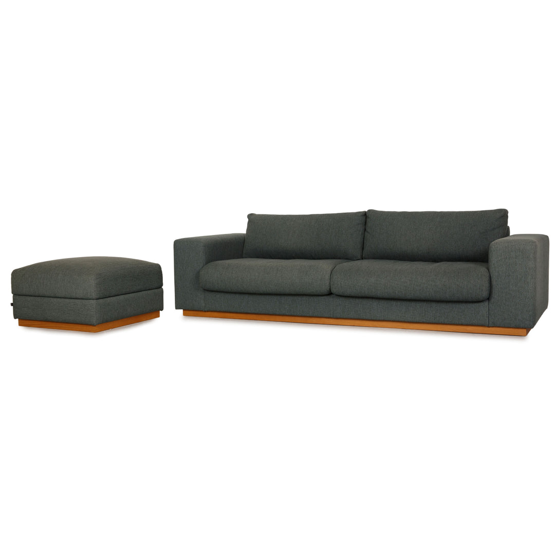 Bolia Sepia Fabric Sofa Set Turquoise Four Seater Couch