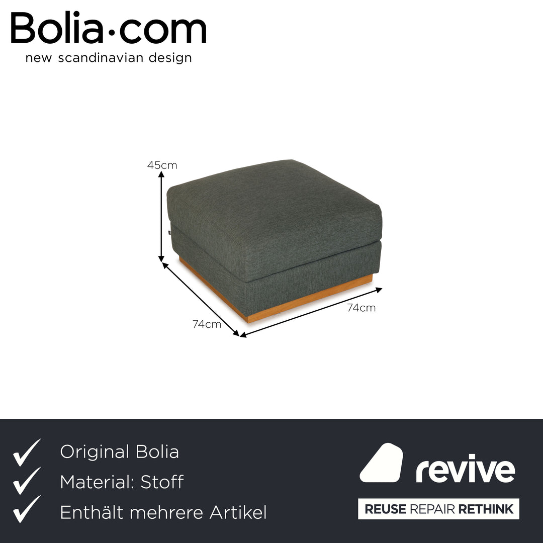Bolia Sepia Fabric Sofa Set Turquoise Four Seater Couch