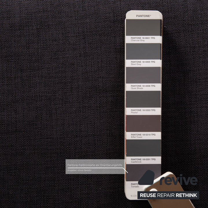 Bolia Sepia Stoff Sofa Grau Dreisitzer Couch