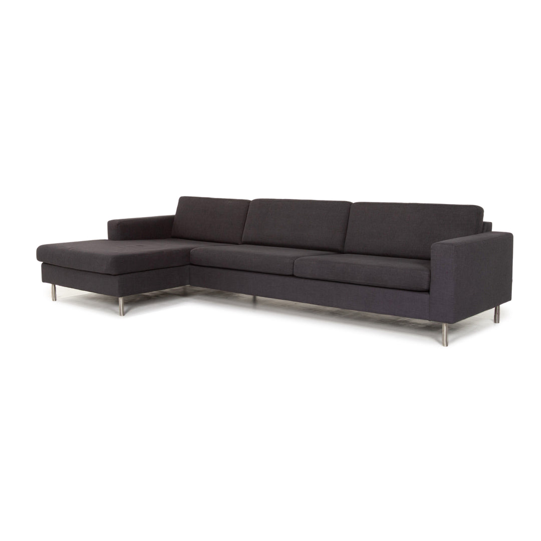 Bolia Stoff Ecksofa Anthrazit Grau Sofa Couch #13366
