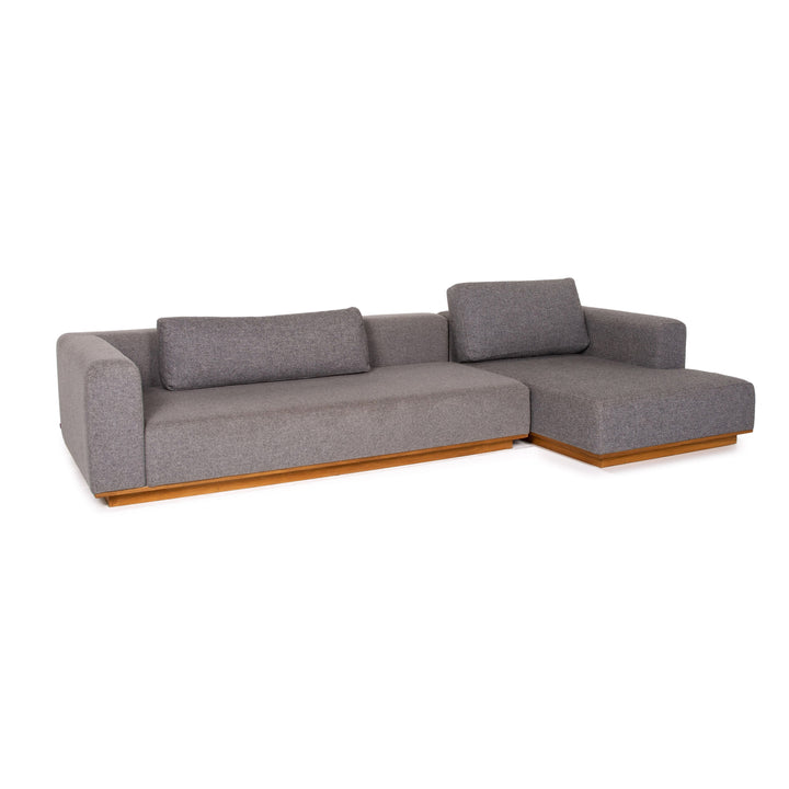 Bolia Stoff Ecksofa Grau Filz Sofa Couch #13892