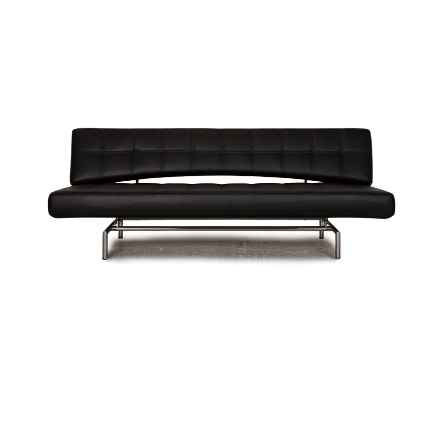 Bonaldo Pierrot King Canapé trois places en cuir noir avec fonction inclinable