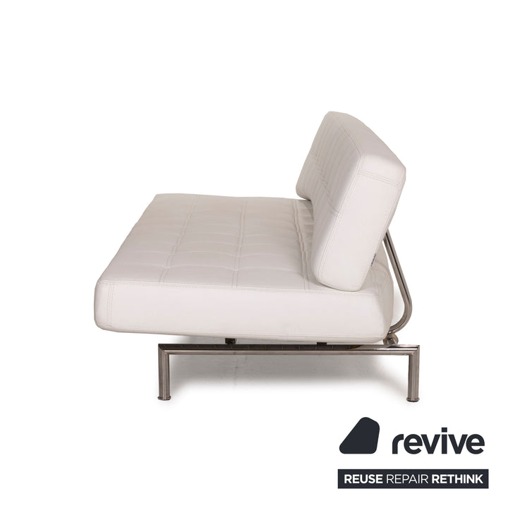 Bonaldo Pierrot King Leder Sofa Weiß Dreisitzer Schlafsofa Schlaffunktion