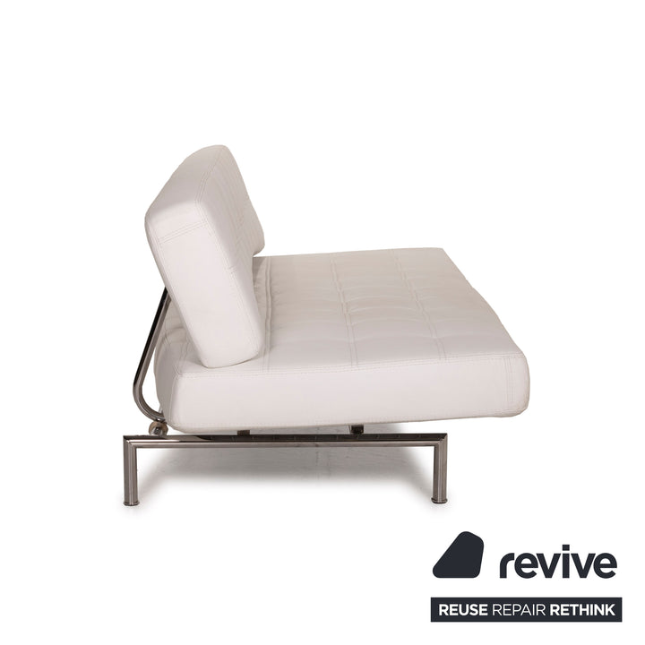 Bonaldo Pierrot King Leder Sofa Weiß Dreisitzer Schlafsofa Schlaffunktion