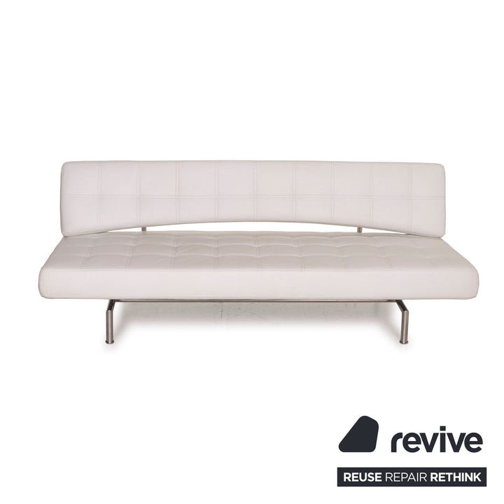 Bonaldo Pierrot King Leder Sofa Weiß Dreisitzer Schlafsofa Schlaffunktion