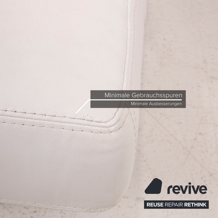 Bonaldo Pierrot King Leder Sofa Weiß Dreisitzer Schlafsofa Schlaffunktion