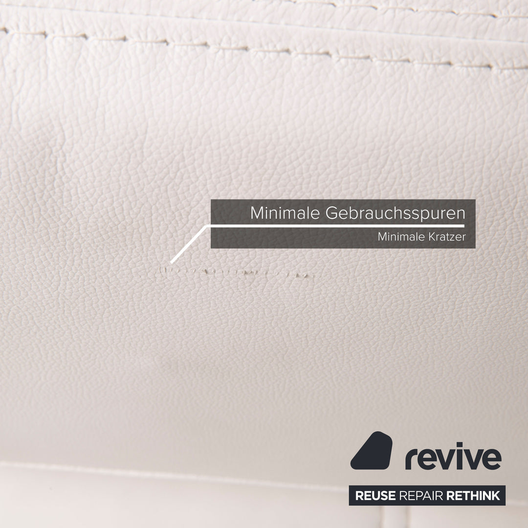 Bonaldo Pierrot King Leder Sofa Weiß Dreisitzer Schlafsofa Schlaffunktion