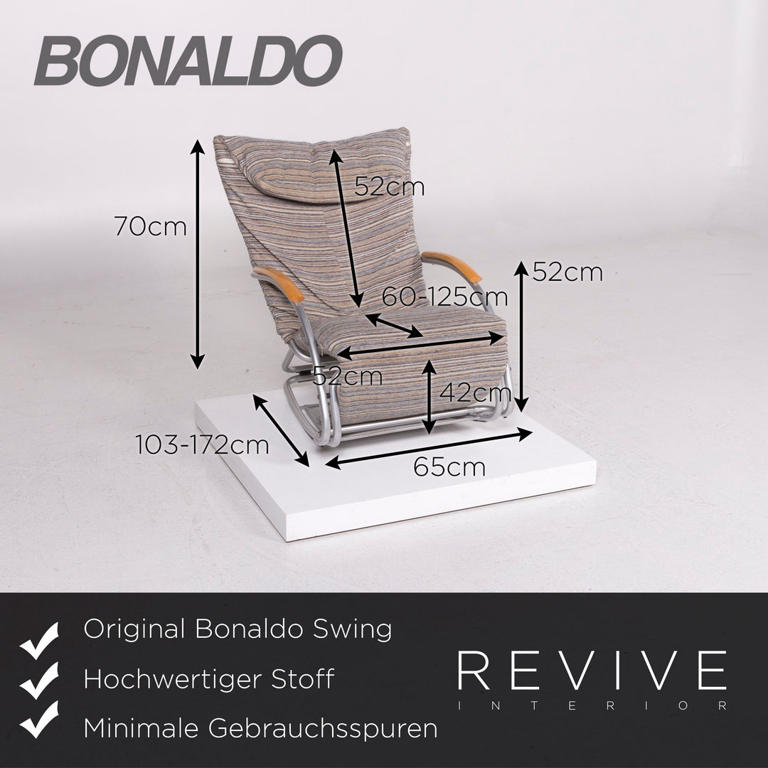 Bonaldo Swing Plus Stoff Liege Grau Bunt Relaxfunktion Funktion #11366