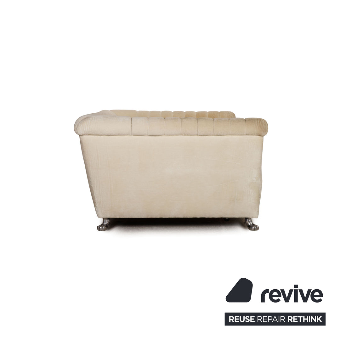 Bretz Chelsea fabric three seater cream sofa couch sofa bed feature