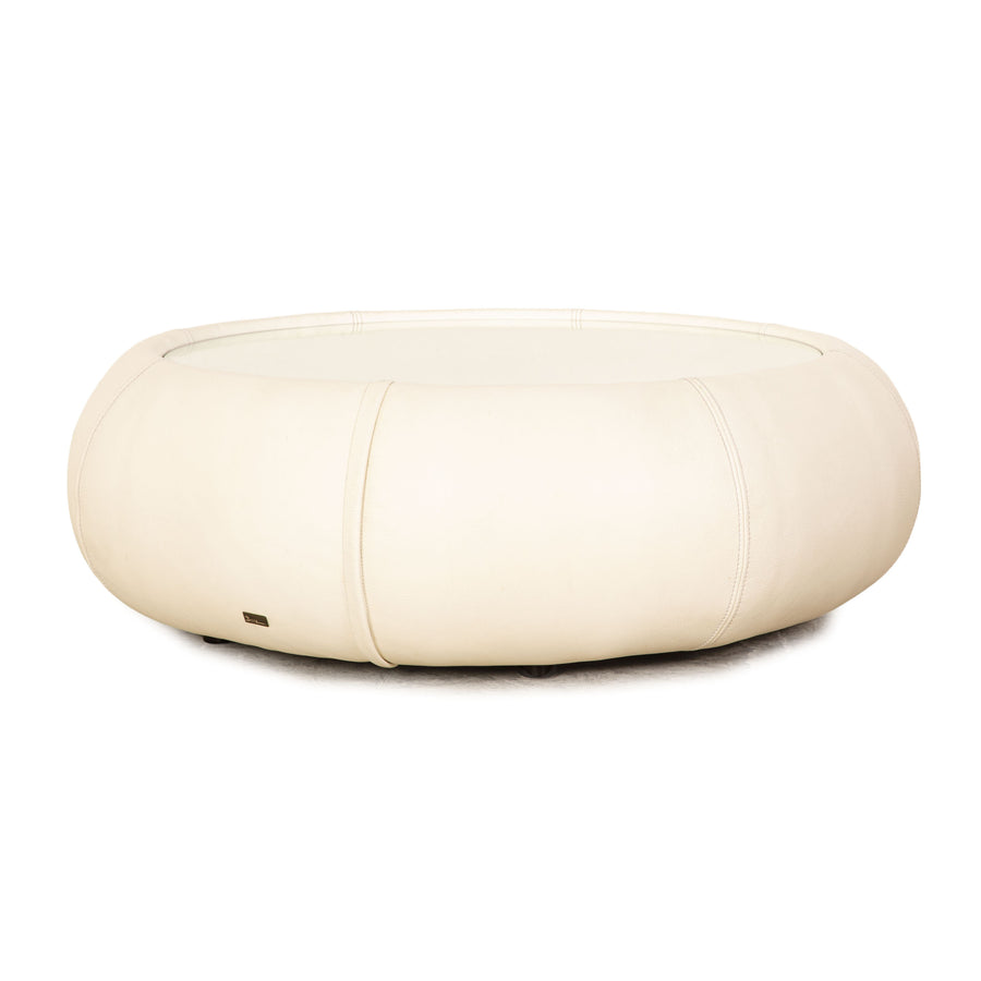 Bretz Cloud 7 Coffee Table Leather Cream White