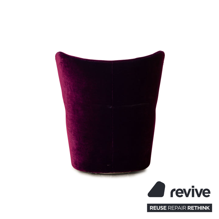 Bretz Cocoa Island Fabric Armchair Purple