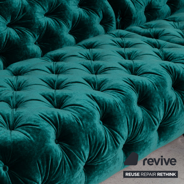 Bretz Cocoa Island fabric sofa green corner sofa emerald green living area velvet green