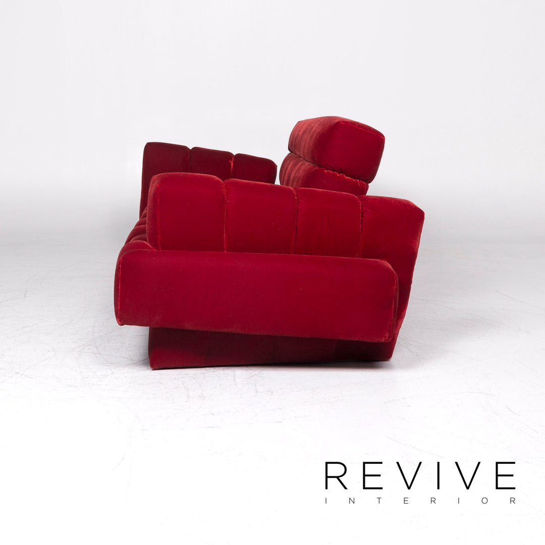 Bretz Confucius Designer Velvet Fabric Sofa Set Three Seater #9307