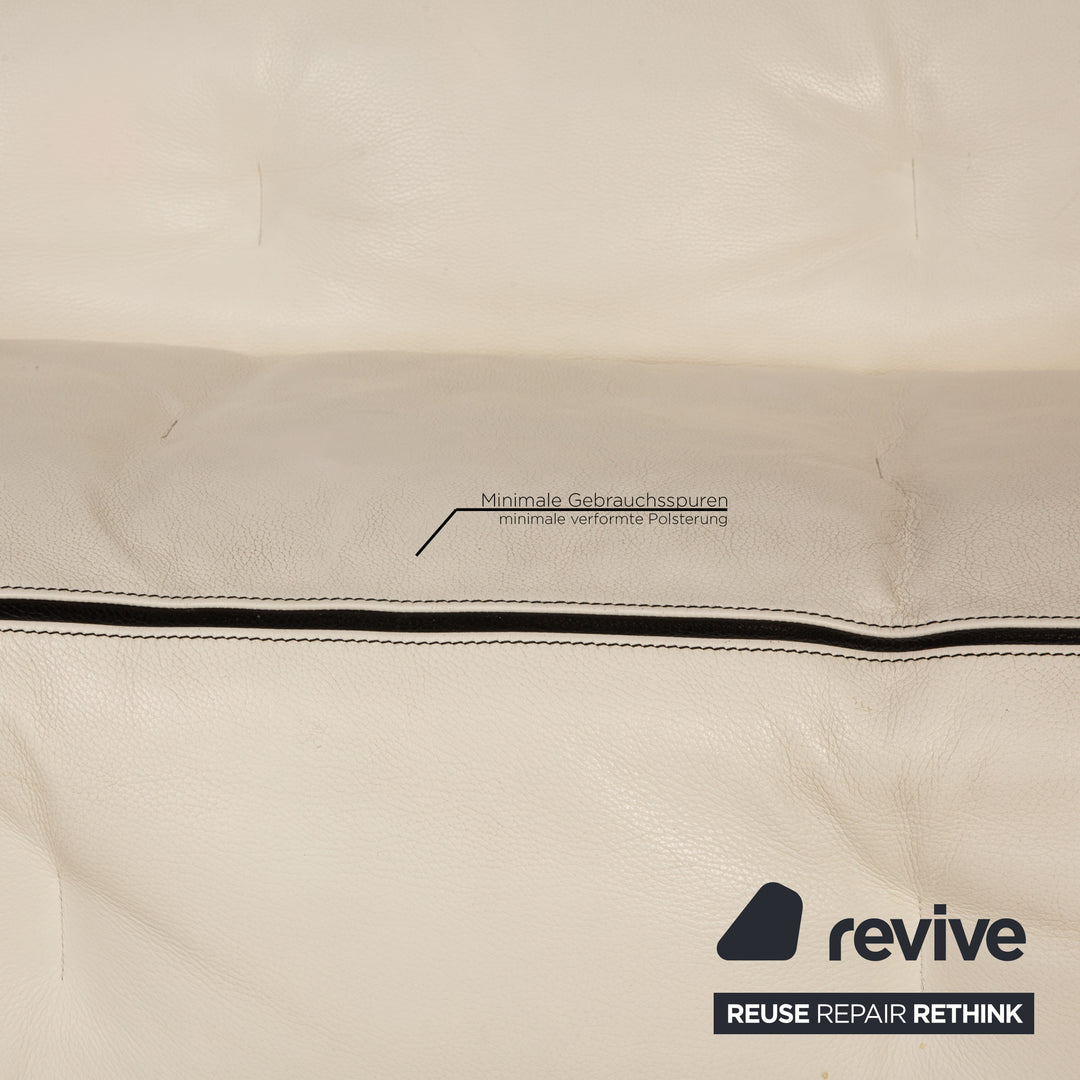 Bretz Don Corleone Leather Sofa White Corner Sofa
