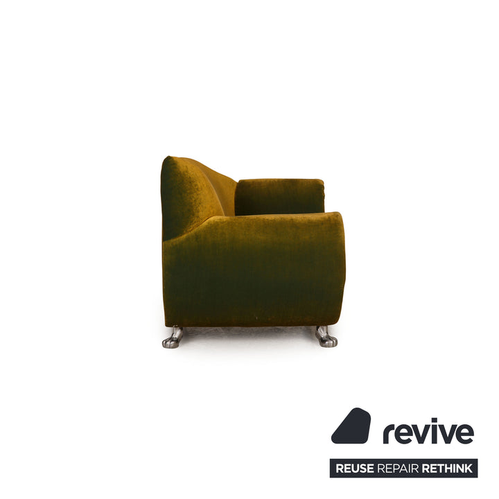 Bretz Gaudi Velvet Armchair Green