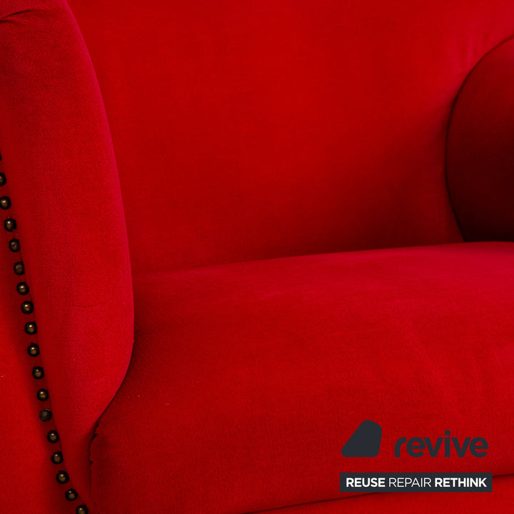 Bretz Gaudi Velvet Armchair Red