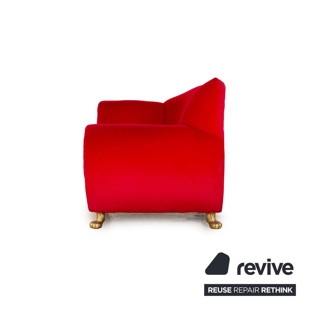Fauteuil Bretz Gaudi en velours rouge