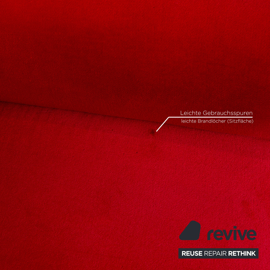Bretz Gaudi Velvet Armchair Red