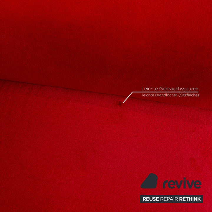 Bretz Gaudi Velvet Armchair Red