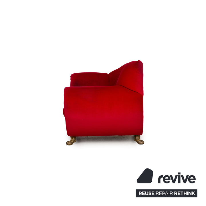 Bretz Gaudi Velvet Armchair Red