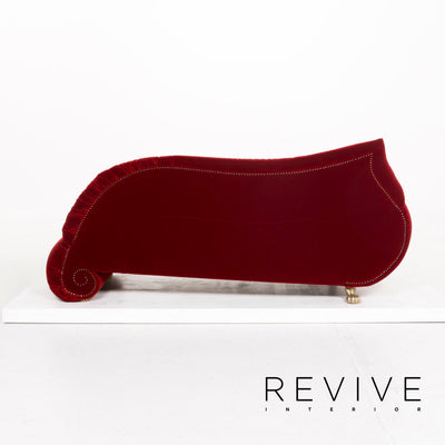 Bretz Gaudi Samt Sofa Rot Zweisitzer #12978