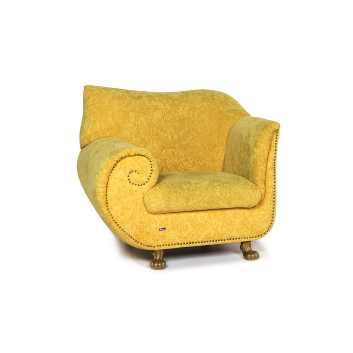 Bretz Gaudi velvet fabric armchair #13223