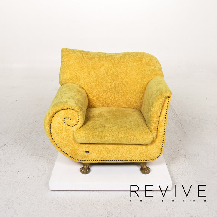 Bretz Gaudi velvet fabric armchair #13223