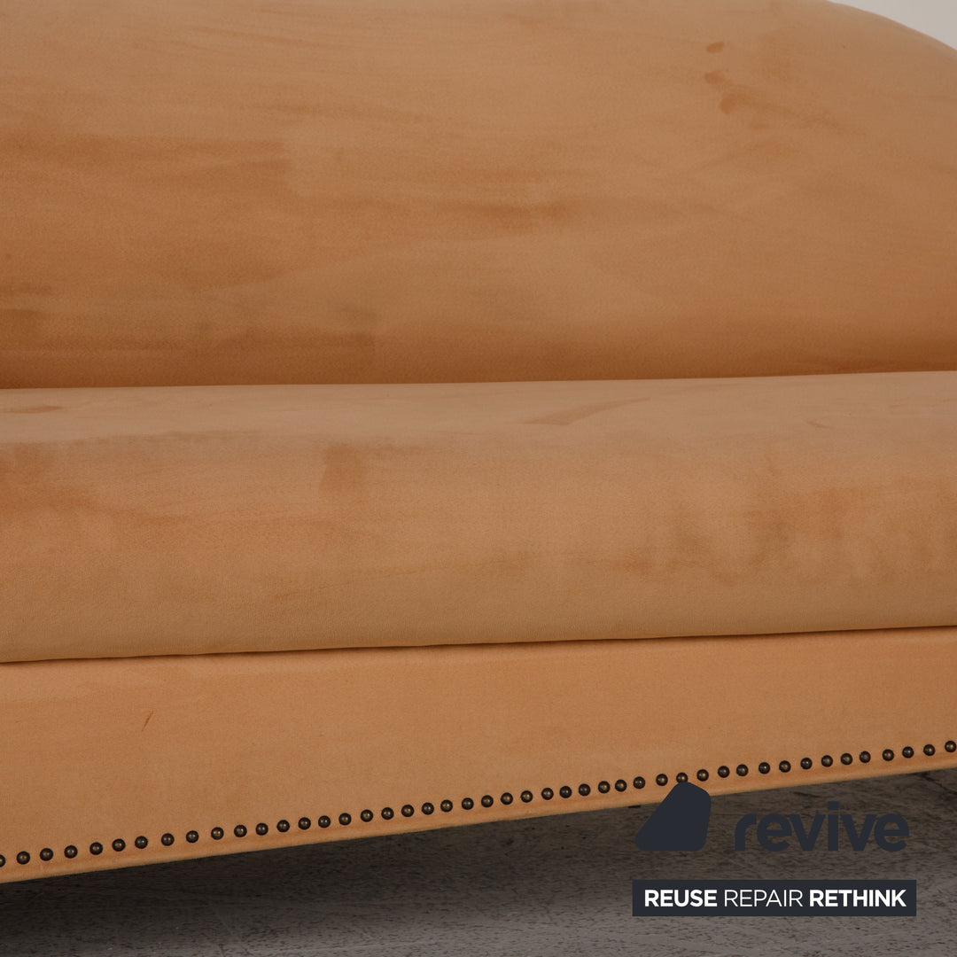 Bretz Gaudi Stoff Sofa Beige Dreisitzer Couch