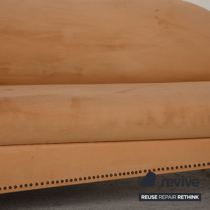 Bretz Gaudi Stoff Sofa Beige Dreisitzer Couch