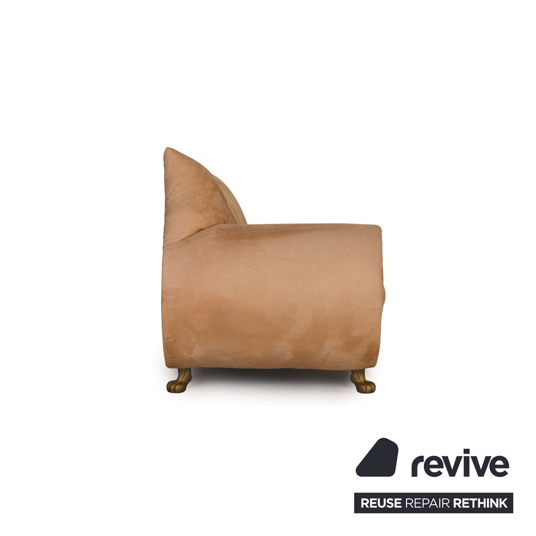 Bretz Gaudi Stoff Sofa Beige Dreisitzer Couch