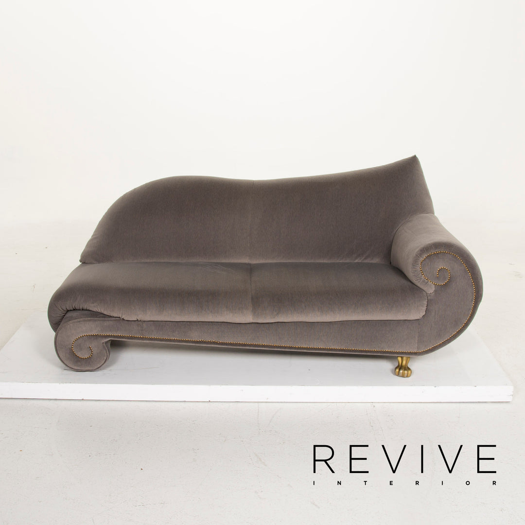 Bretz Gaudi Fabric Sofa Gray Three Seater Velvet #15153