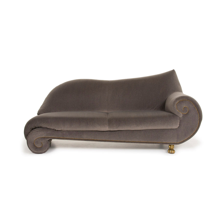 Bretz Gaudi Fabric Sofa Gray Three Seater Velvet #15153