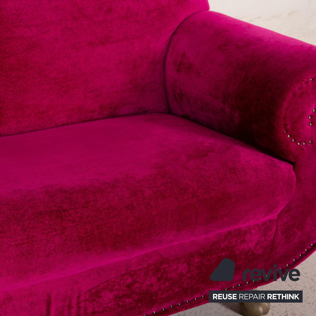 Bretz Gaudi Fabric Sofa Pink Two Seater Couch