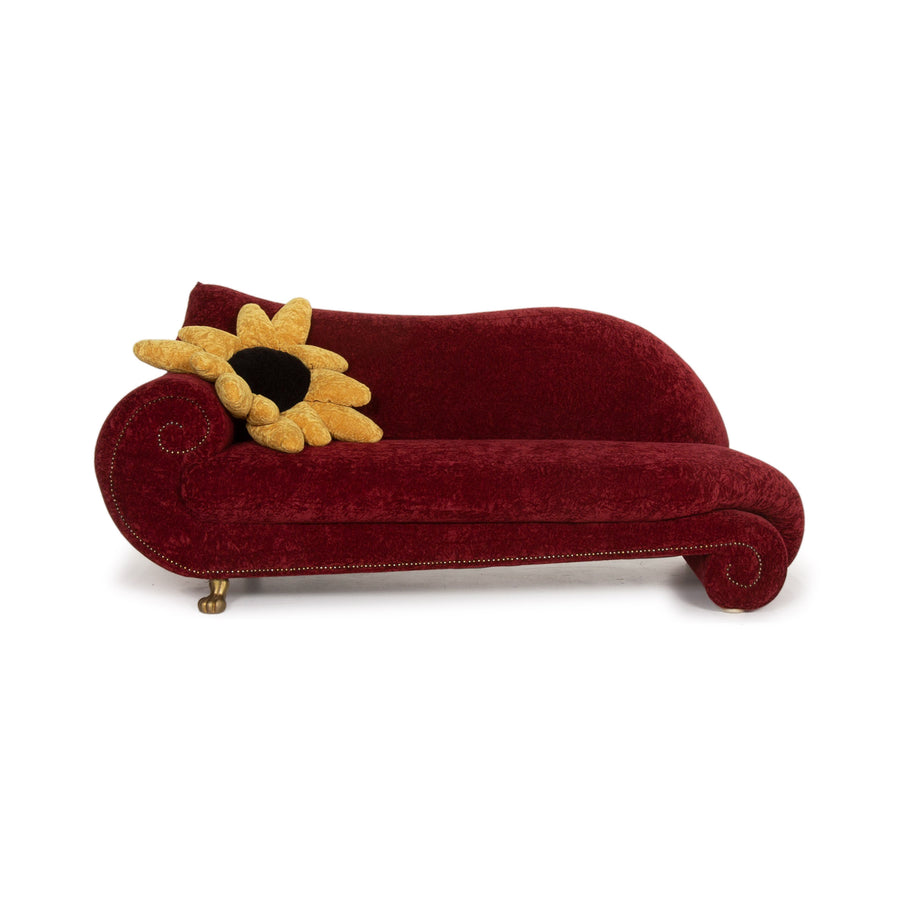 Bretz Gaudi fabric sofa red three-seater incl. cushions #15252