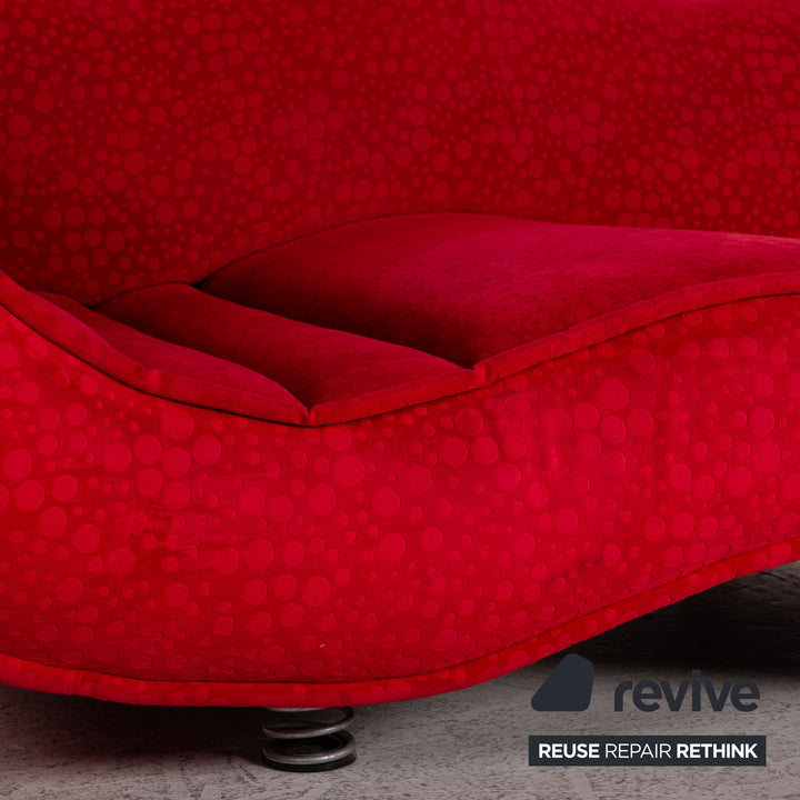 Bretz Laola Hookipa Stoff Sofa Rot Zweisitzer Couch