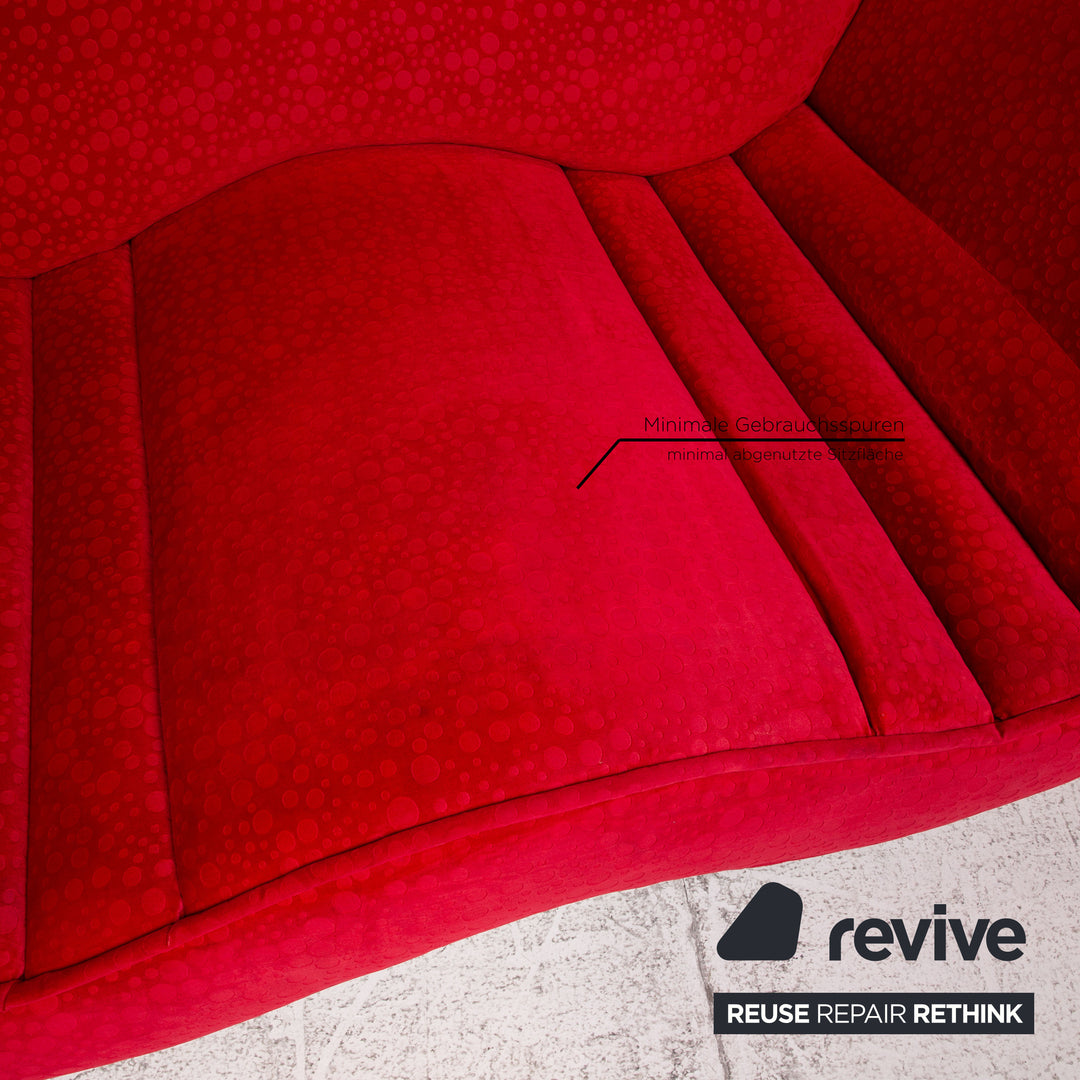 Bretz Laola Hookipa Stoff Sofa Rot Zweisitzer Couch