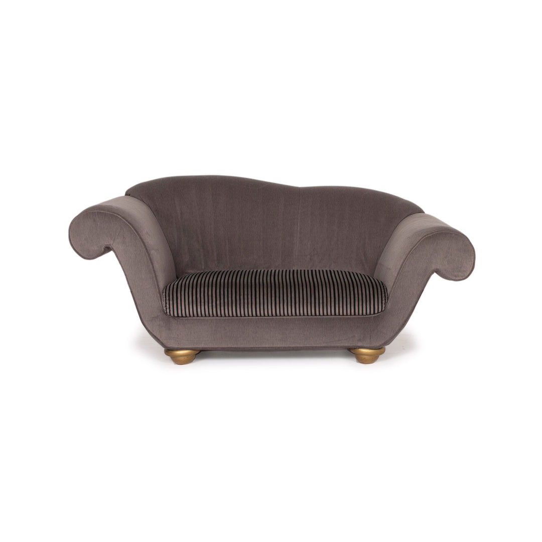 Bretz LouLou Fabric Sofa Gray Two Seater Velvet #15154