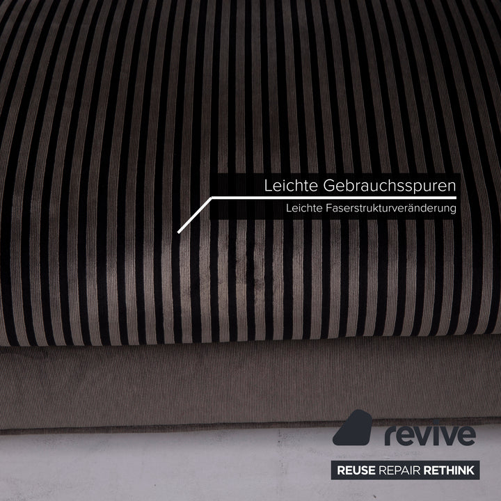 Bretz LouLou Fabric Sofa Gray Two Seater Velvet #15155