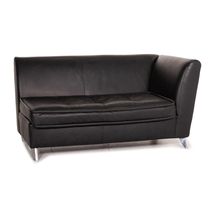 Bretz Monster Leather Sofa Chaise Longue Black Two Seater Couch #14821