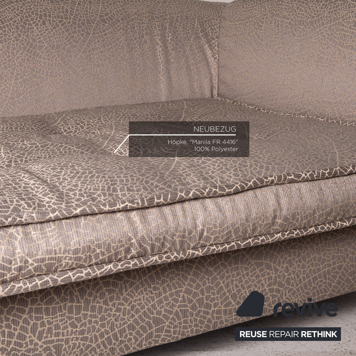 Bretz Monster fabric sofa grey-beige three-seater couch