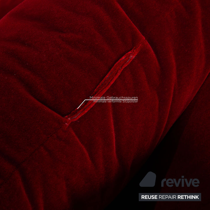Bretz Monster Stoff Sofa Rot Zweisitzer Couch Funktion Schlaffunktion