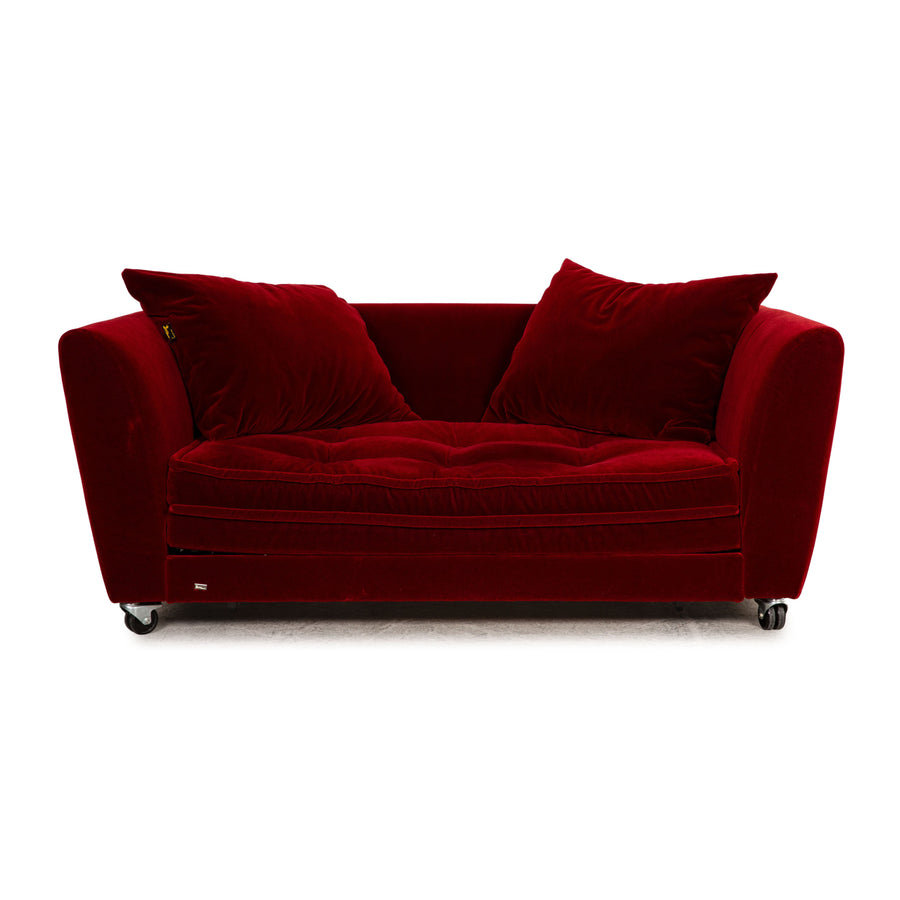 Bretz Monster fabric sofa red two-seater couch function sleeping function