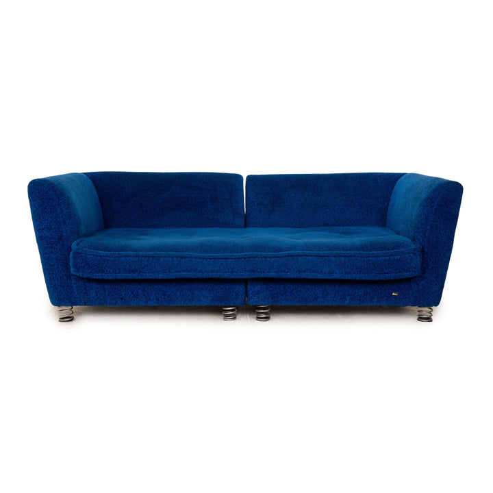 Bretz Monster Stoff Viersitzer Blau Sofa Couch
