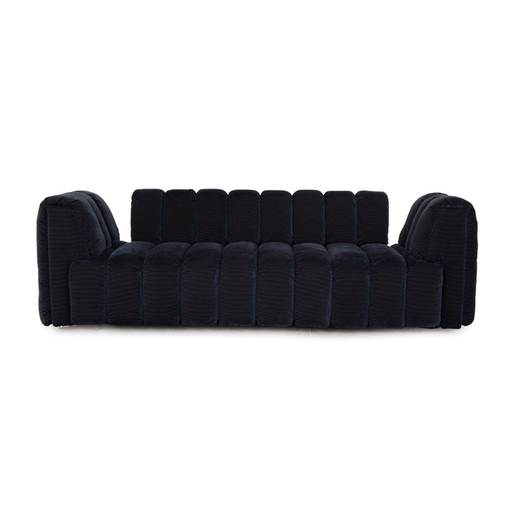 Bretz Moonraft Stoff Dreisitzer Blau Sofa Couch Ausstellungsstück
