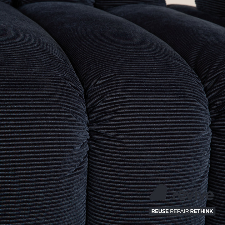 Bretz Moonraft Stoff Zweisitzer Blau Sofa Couch Ausstellungsstück