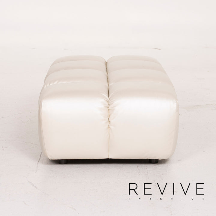 Bretz Ocean 7 Leather Stool Cream Mother of Pearl #14548